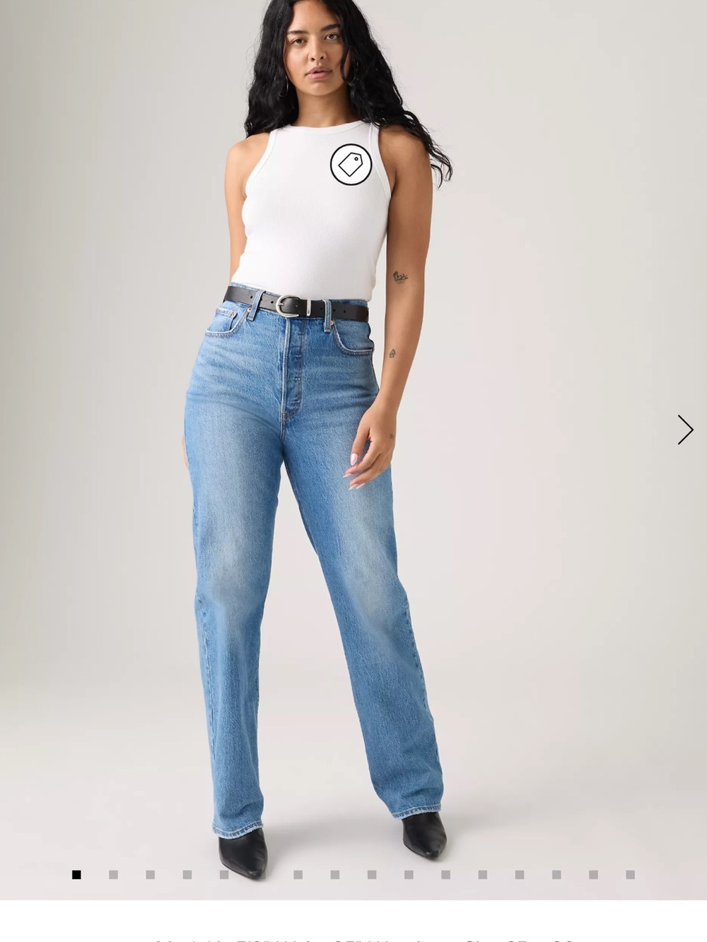 Levi's Ribcage Straight Leg Jeans in Blue W32 L32 Like New